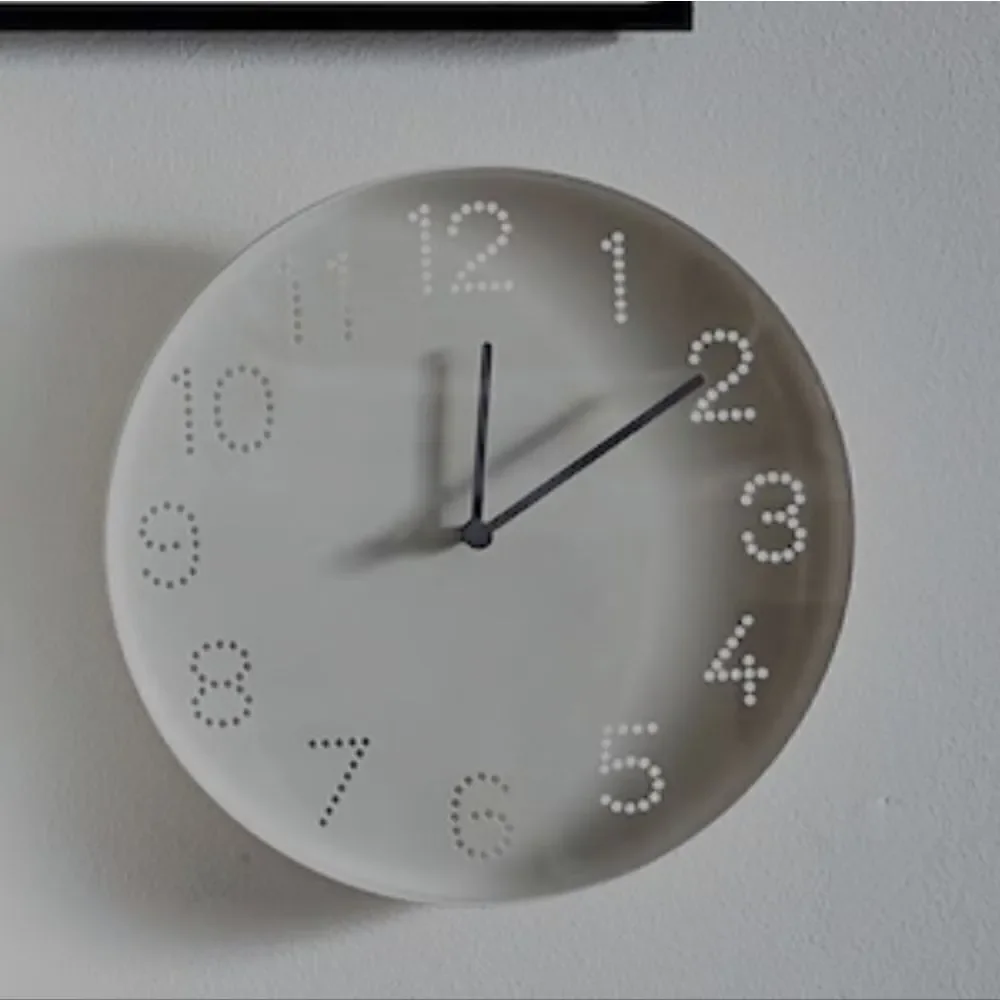 IKEA Clock TROMMA Wall White Analog Neutral NWT